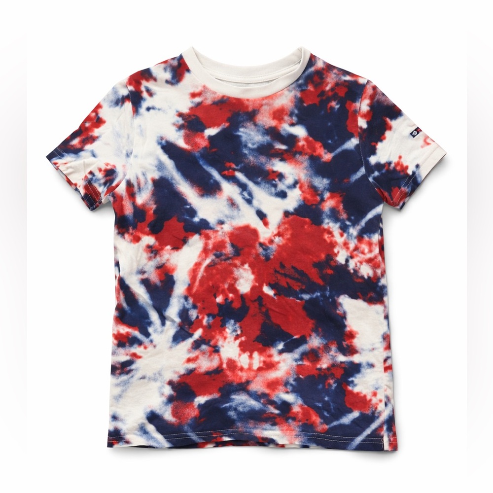 Tommy Hilfiger Kids Tie-Dye T-Shirt - Red, Blue, White